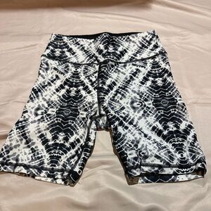 Victoria's Secret Black and White Patterned Bike Shorts
